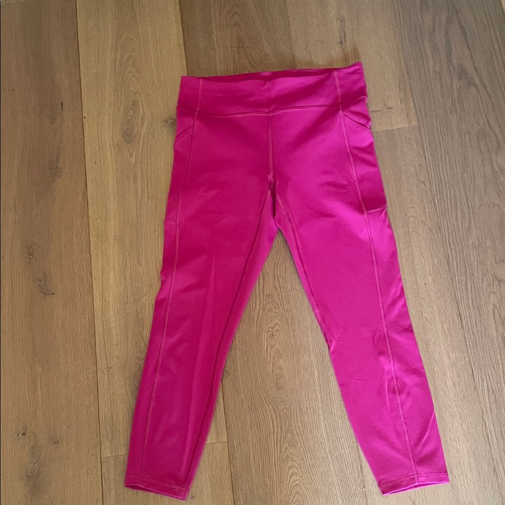 Pink Lululemon Leggings 25”